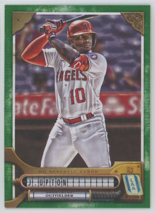 Justin Upton 2022 Topps Gypsy Queen # 77 Green Border Los Angeles Angels - Collectible Craze America