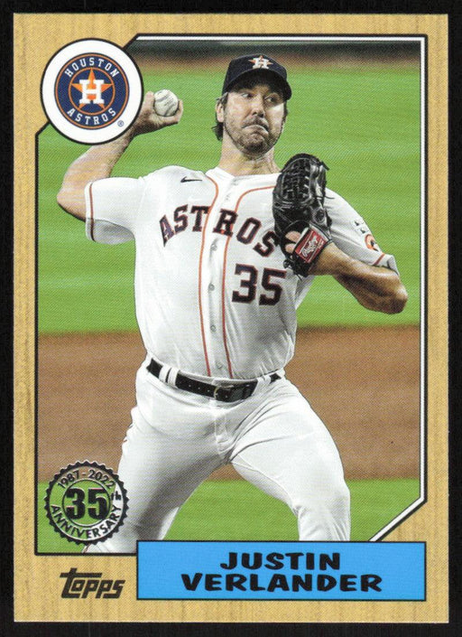 Justin Verlander 2022 Topps Series 2 # 86AS-16 1987 Topps Baseball Houston Astros - Collectible Craze America