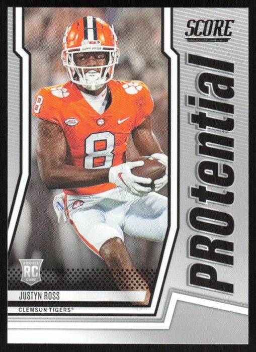 Justyn Ross 2022 Panini Score Football # P-JR RC PROtential Clemson Tigers - Collectible Craze America