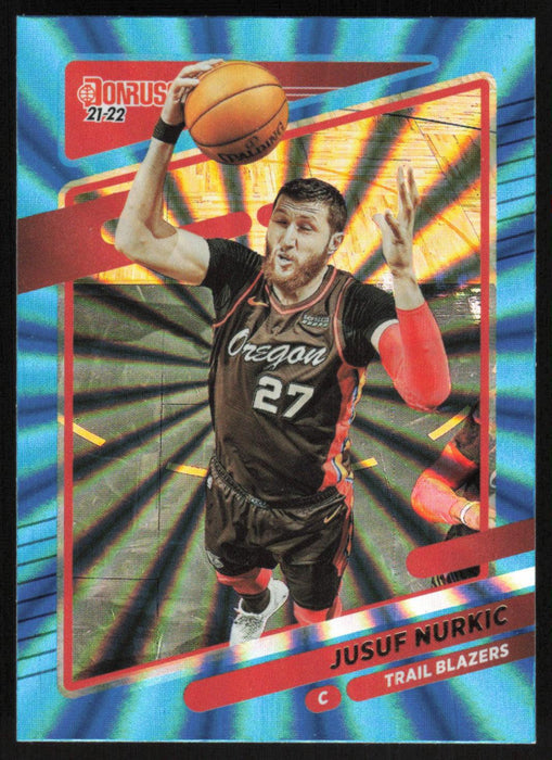 Jusuf Nurkic 2021 Donruss # 123 Teal Holo Laser Portland Trail Blazers - Collectible Craze America