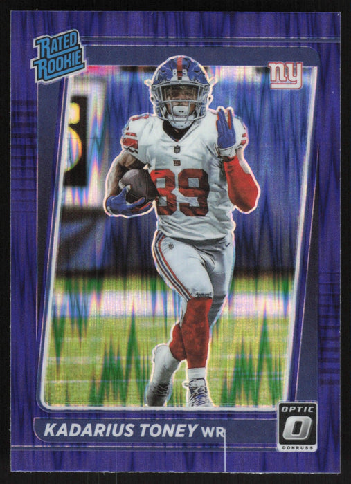 Kadarius Toney 2021 Donruss Optic Rated Rookie # 212 RC Purple Shock New York Giants - Collectible Craze America