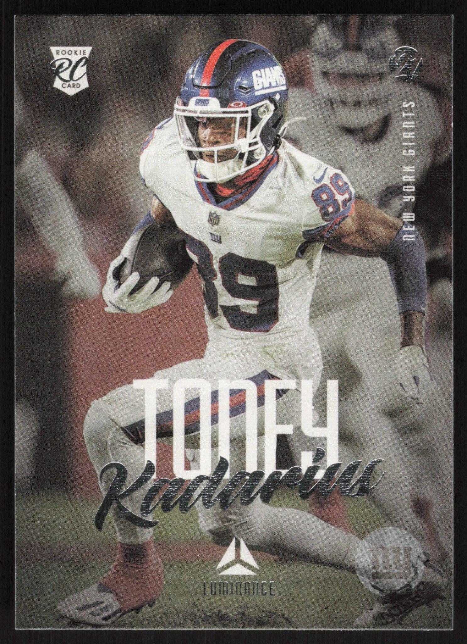 Kadarius Toney 2021 Panini Chronicles Luminance # 214 RC New York Gian -  Collectible Craze America