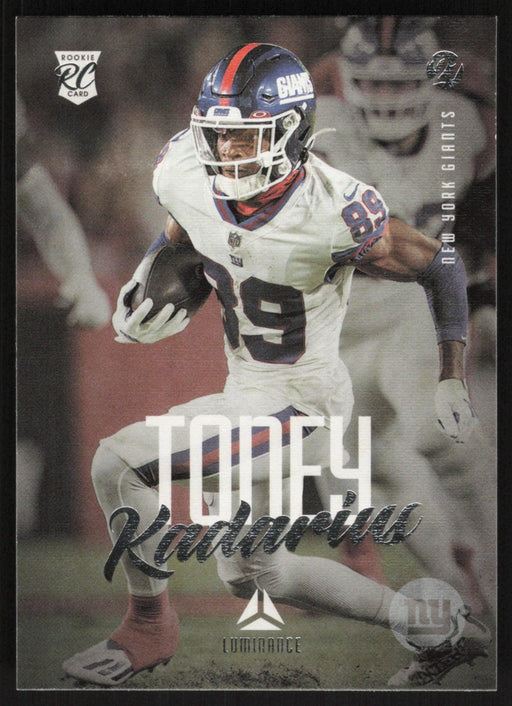 Kadarius Toney 2021 Panini Chronicles Luminance # 214 RC New York Giants - Collectible Craze America