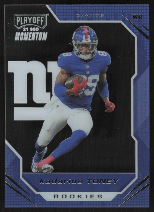 Kadarius Toney 2021 Panini Chronicles Playoff Momentum Rookies # PMR-10 RC New York Giants - Collectible Craze America