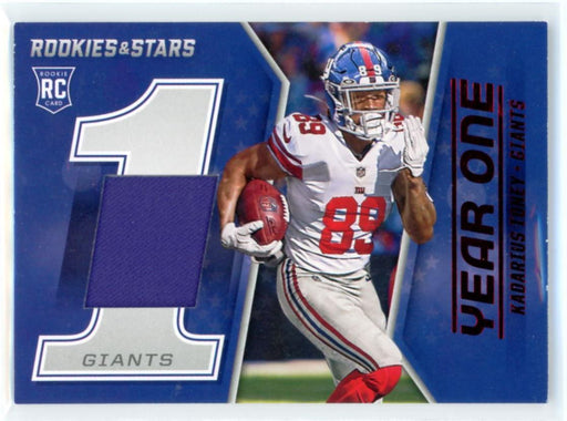 Kadarius Toney 2021 Panini Rookies & Stars Year One Relics # 10 RC Patch New York Giants - Collectible Craze America