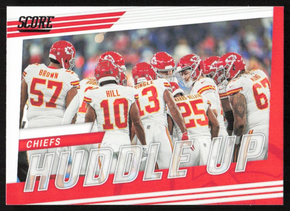 Kansas City Chiefs 2022 Panini Score Football # HU-KC Huddle Up Kansas City Chiefs - Collectible Craze America