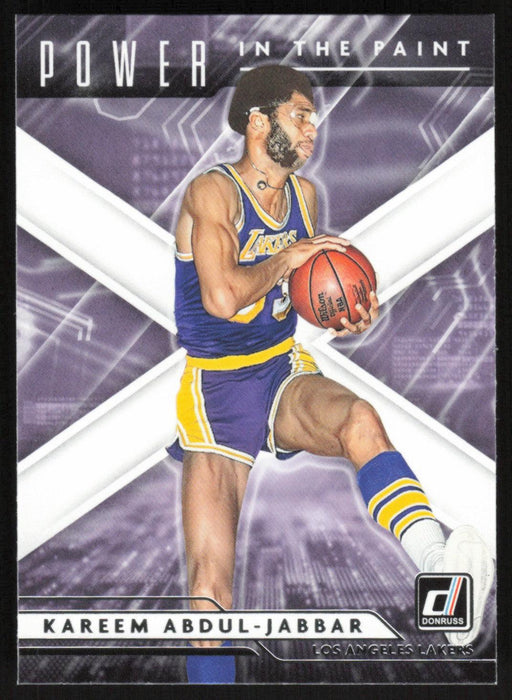Kareem Abdul-Jabbar 2021 Donruss Power in the Paint # 2 Los Angeles Lakers - Collectible Craze America