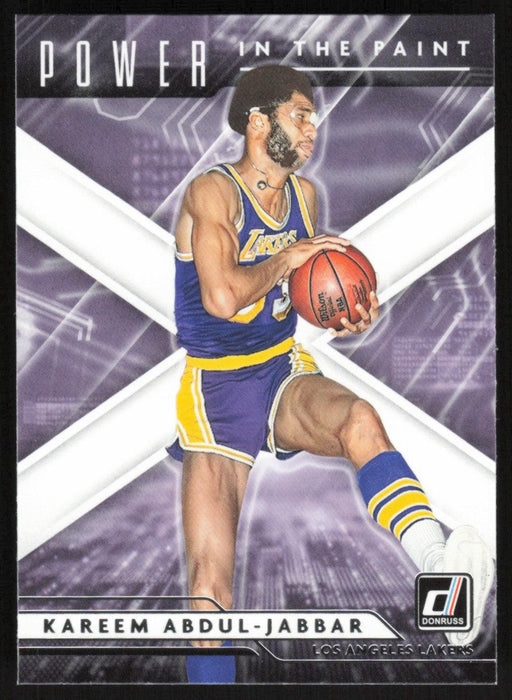 Kareem Abdul-Jabbar 2021 Donruss Power in the Paint # 2 Los Angeles Lakers - Collectible Craze America
