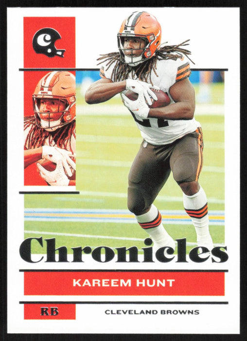 Kareem Hunt 2021 Panini Chronicles # 24 Cleveland Browns Base - Collectible Craze America