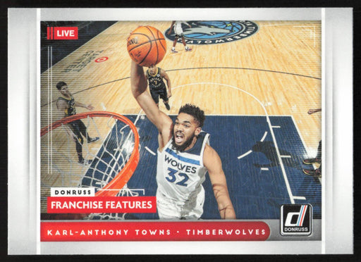 Karl-Anthony Towns 2021 Donruss Franchise Features # 16 Minnesota Timberwolves - Collectible Craze America