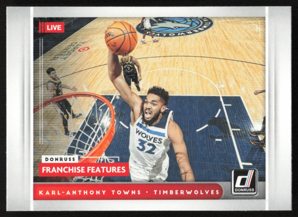 Karl-Anthony Towns 2021 Donruss Franchise Features # 16 Minnesota Timberwolves - Collectible Craze America