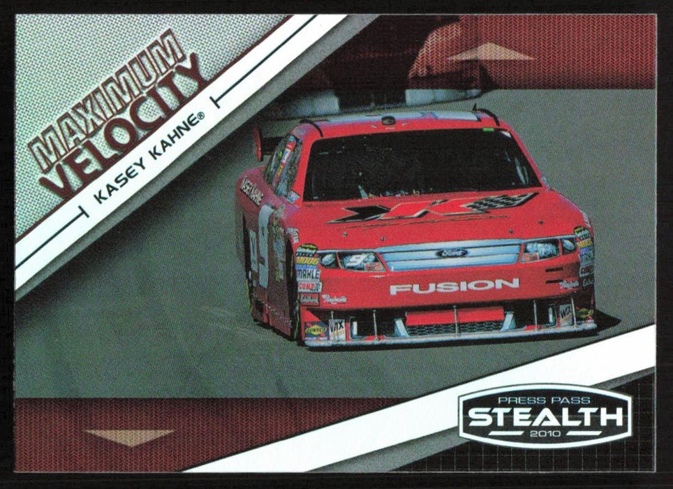 Kasey Kahne 2010 Press Pass Stealth # 58 Maximum Velocity - Collectible Craze America