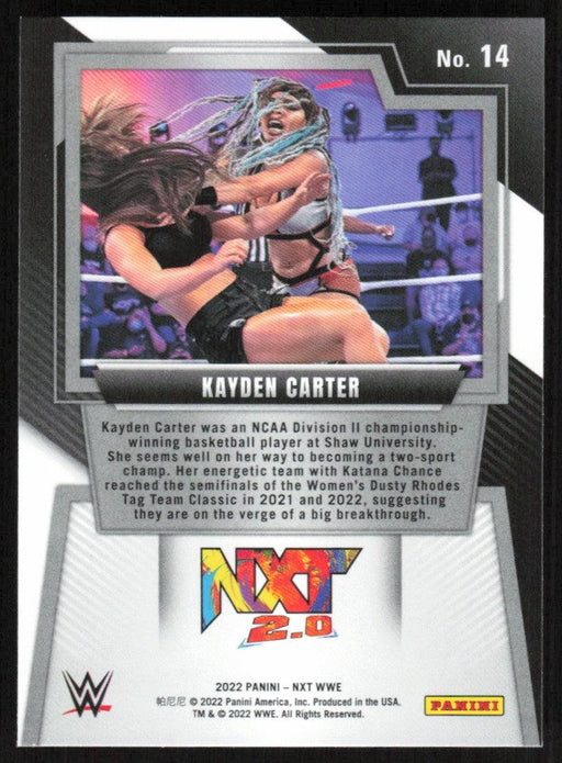 Kayden Carter 2022 Panini NXT WWE # 14 Base NXT 2.0 - Collectible Craze America