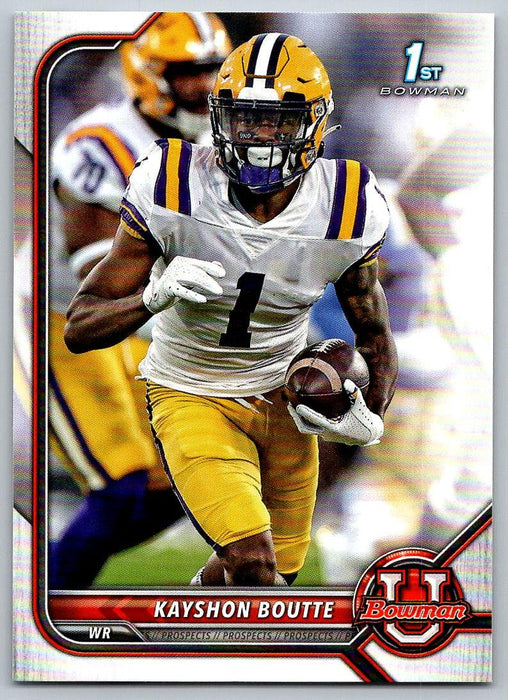 Kayshon Boutte 2021 Bowman University Football # 35 LSU Tigers 1st Bowman - Collectible Craze America