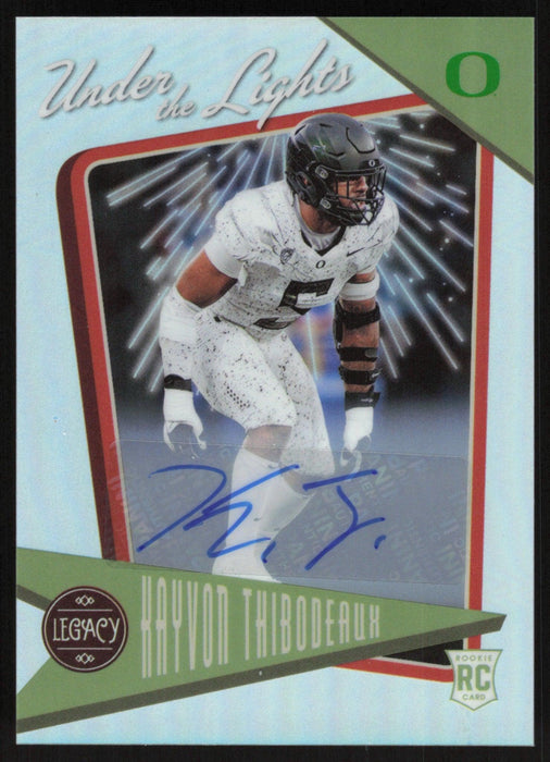 Kayvon Thibodeaux 2022 Panini Legacy # UL-17 RC Auto Premium Edition Oregon Ducks - Collectible Craze America