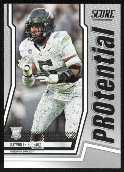 Kayvon Thibodeaux 2022 Panini Score Football # P-KT RC PROtential Oregon Ducks - Collectible Craze America