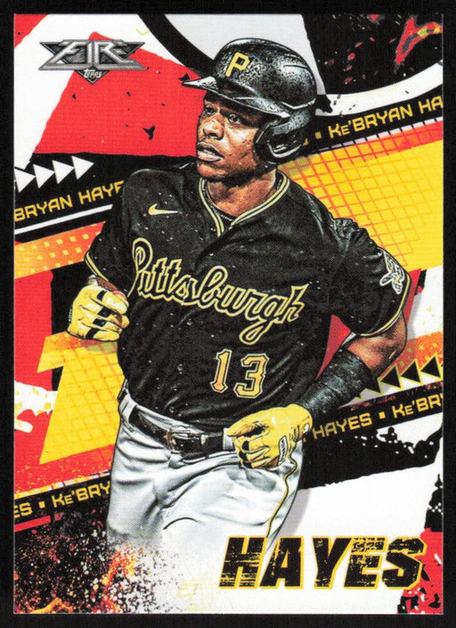 Ke'Bryan Hayes 2022 Topps Fire Baseball # 138 Pittsburgh Pirates Base - Collectible Craze America