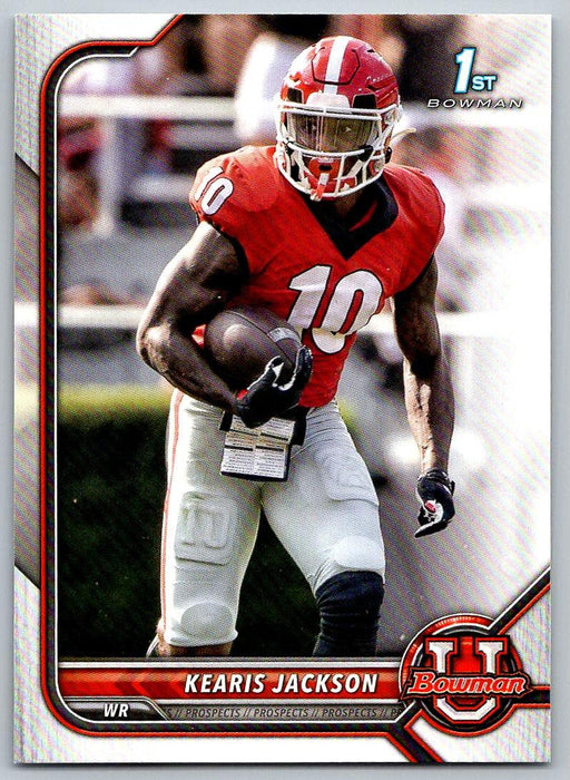 Kearis Jackson 2021 Bowman University Football # 27 Georgia Bulldogs 1st Bowman - Collectible Craze America