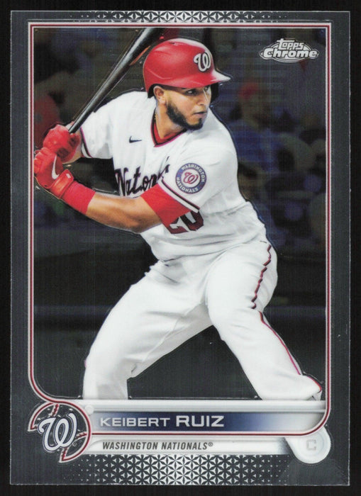 Keibert Ruiz 2022 Topps Chrome Baseball # 218 Washington Nationals Base - Collectible Craze America