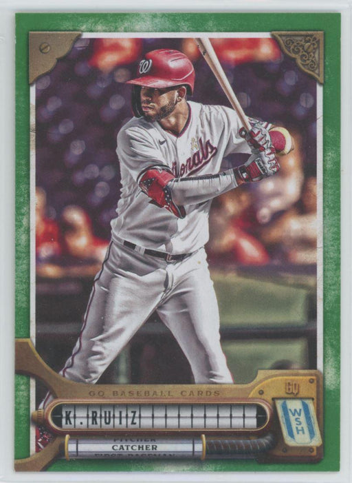 Keibert Ruiz 2022 Topps Gypsy Queen # 223 Green Border Washington Nationals - Collectible Craze America