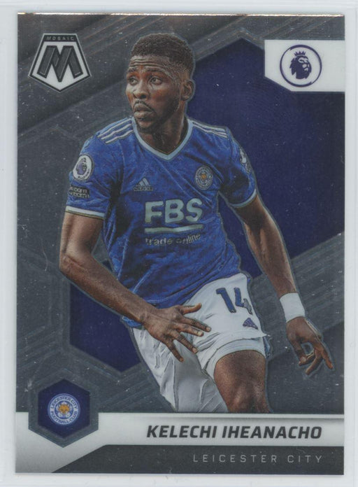 Kelechi Iheanacho 2021 Panini Mosaic Premier League # 26 Leicester City - Collectible Craze America