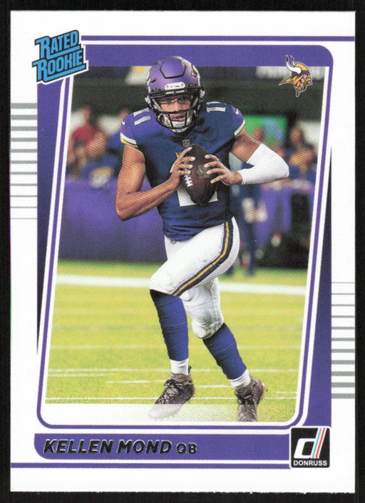 Kellen Mond 2021 Donruss Football # 256 RC Minnesota Vikings Rated Rookie Base - Collectible Craze America