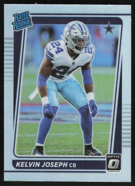 Kelvin Joseph 2021 Donruss Optic Rated Rookie # 250 RC Silver Prizm Dallas Cowboys - Collectible Craze America