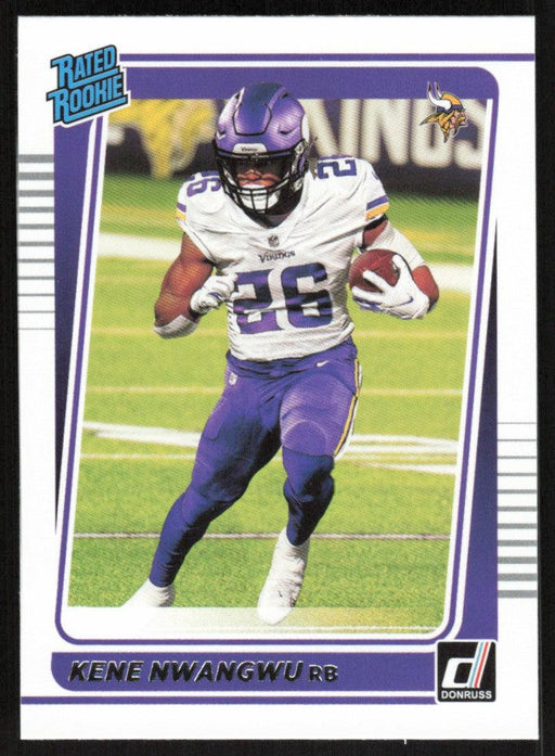 Kene Nwangwu 2021 Donruss Football # 285 RC Minnesota Vikings Rated Rookie Base - Collectible Craze America