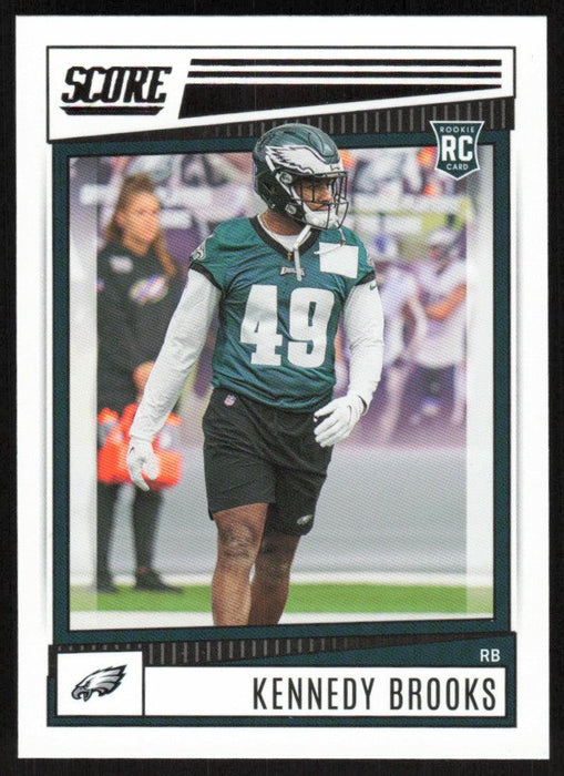 Kennedy Brooks 2022 Panini Score Football # 344 RC Base Philadelphia Eagles - Collectible Craze America