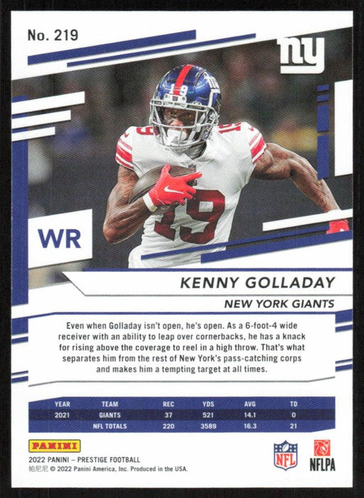 Kenny Golladay 2022 Panini Prestige # 219 New York Giants - Collectible Craze America