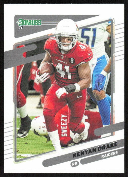 Kenyan Drake 2021 Donruss Football # 249 Las Vegas Raiders Base - Collectible Craze America