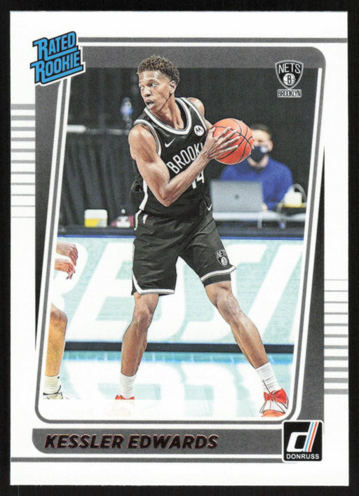 Kessler Edwards 2021 Donruss Rated Rookie # 204 RC Brooklyn Nets - Collectible Craze America