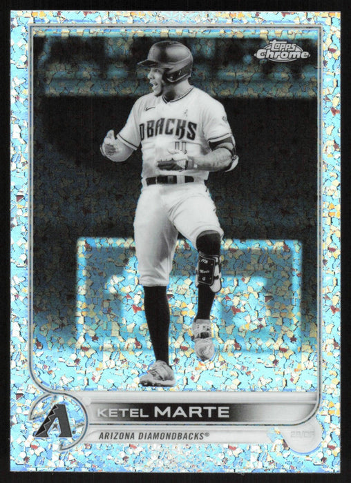 Ketel Marte 2022 Topps Chrome # 124 Black & White Mini Diamond Arizona Diamondbacks - Collectible Craze America