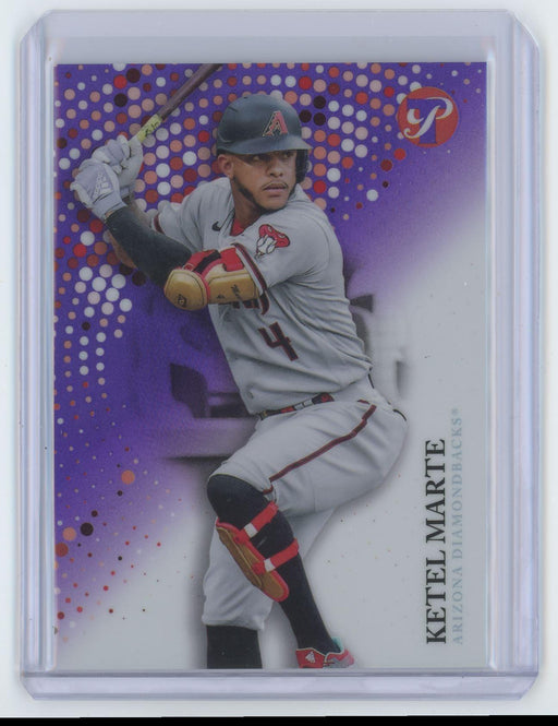 Ketel Marte 2022 Topps Pristine # 106 Purple Refractor 1/99 Arizona Diamondbacks - Collectible Craze America