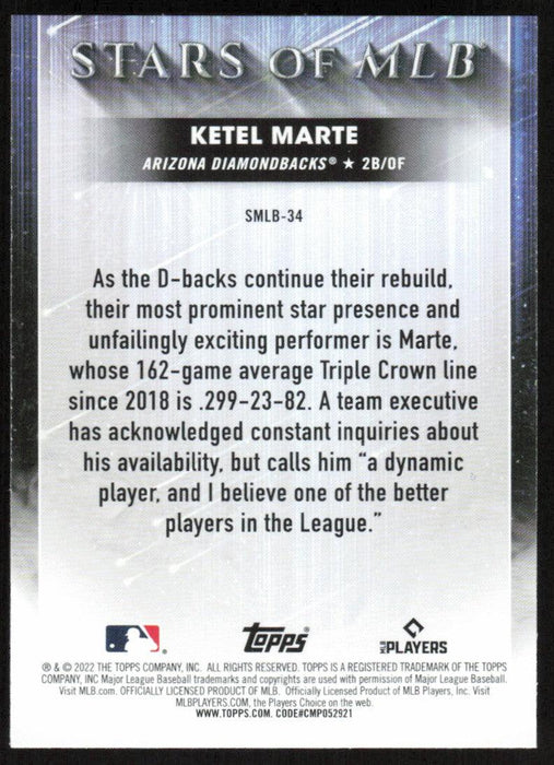 Ketel Marte SMLB-34 Arizona Diamondbacks Stars of the MLB 