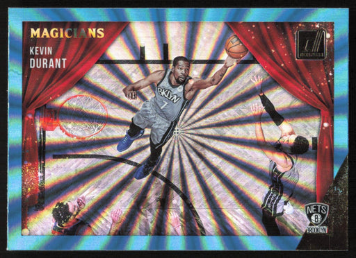 Kevin Durant 2021 Donruss Magicians # 7 Teal Holo Laser Insert Oklahoma City Thunder - Collectible Craze America
