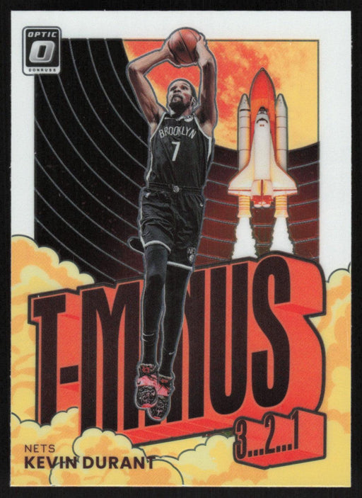 Kevin Durant 2021 Panini Donruss Optic # 6 T-Minus Brooklyn Nets - Collectible Craze America