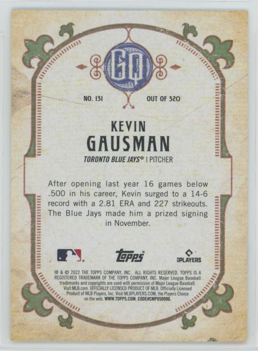 Kevin Gausman 2022 Topps Gypsy Queen # 131 San Francisco Giants - Collectible Craze America