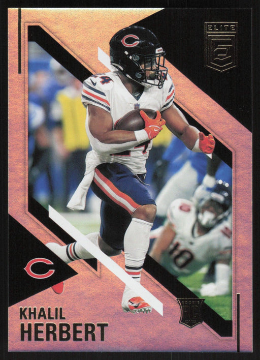 Khalil Herbert 2021 Panini Chronicles Elite # 204 RC Chicago Bears - Collectible Craze America