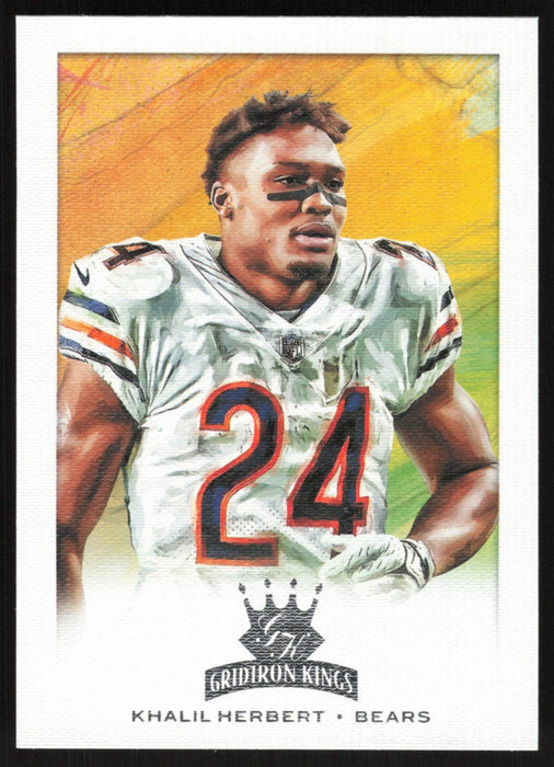 Khalil Herbert 2021 Panini Chronicles Gridiron Kings # GK-21 RC Chicago Bears - Collectible Craze America