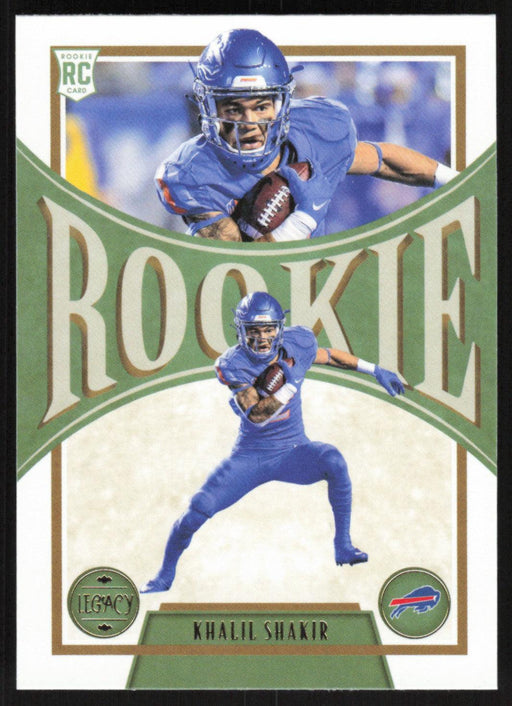 Khalil Shakir 2022 Panini Legacy Rookie # 163 RC Buffalo Bills Base - Collectible Craze America