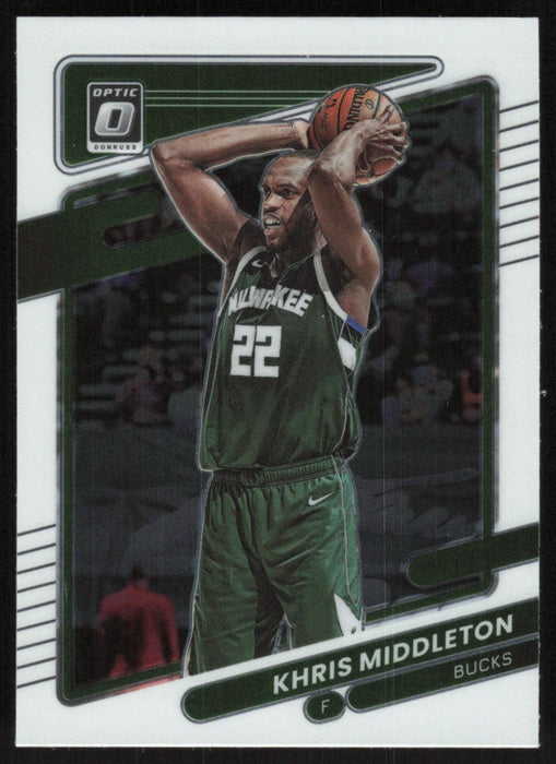 Khris Middleton 2021 Panini Donruss Optic # 143 Milwaukee Bucks Base - Collectible Craze America