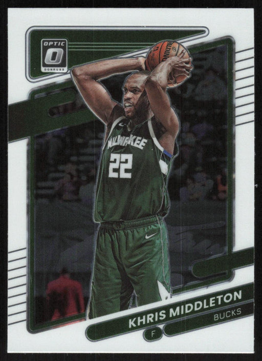 Khris Middleton 2021 Panini Donruss Optic # 143 Milwaukee Bucks Base - Collectible Craze America