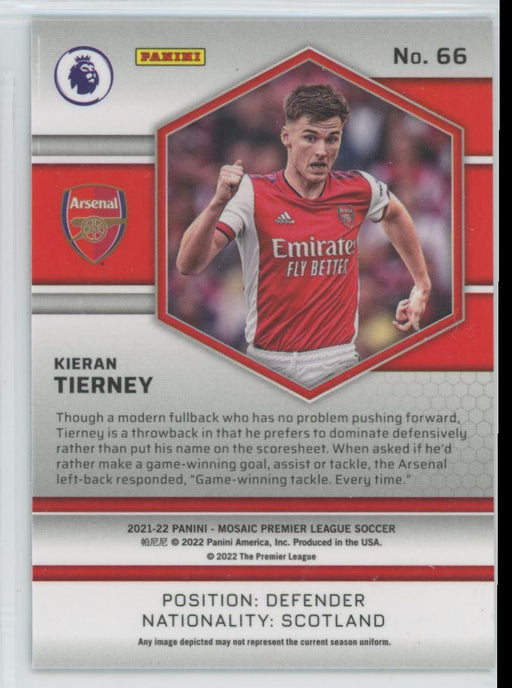 Kieran Tierney 2021 Panini Mosaic Premier League # 66 Arsenal - Collectible Craze America