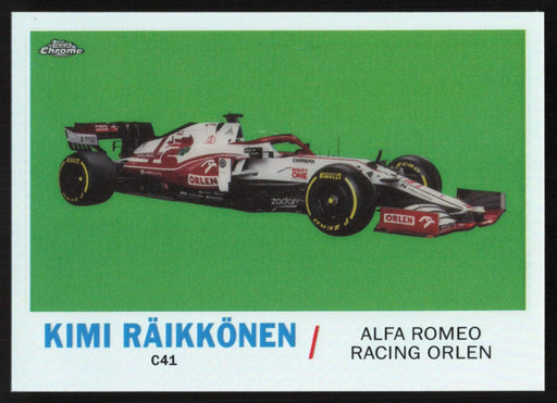 Kimi Raikkonen 2021 Topps Chrome Formula 1 1961 Topps Sports Cars # T61-KR Insert - Collectible Craze America