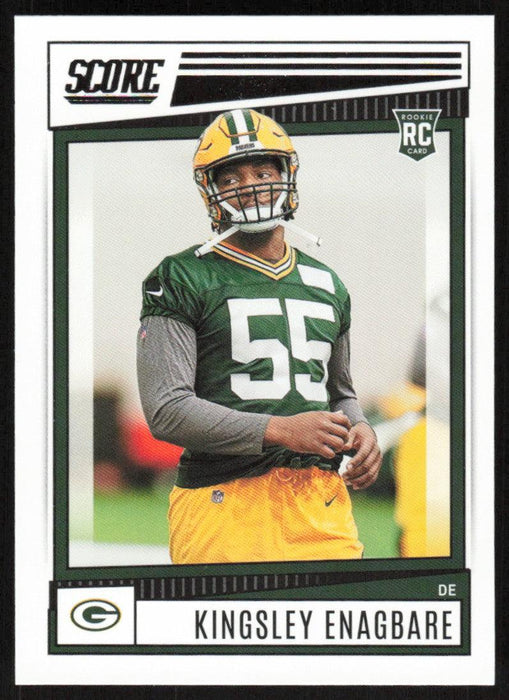 Kingsley Enagbare 2022 Panini Score Football # 318 RC Base Green Bay Packers - Collectible Craze America