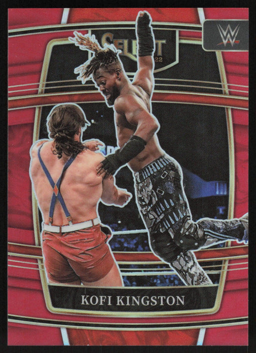 Kofi Kingston 2022 Panini Select WWE # 52 Concourse Red Prizm 113/249 Smack Down - Collectible Craze America