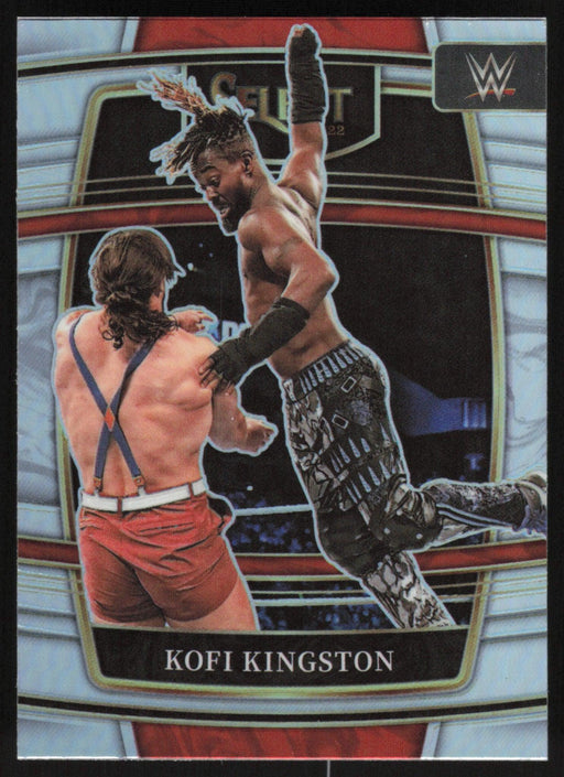 Kofi Kingston 2022 Panini Select WWE # 52 Concourse Silver Prizm Smack Down - Collectible Craze America