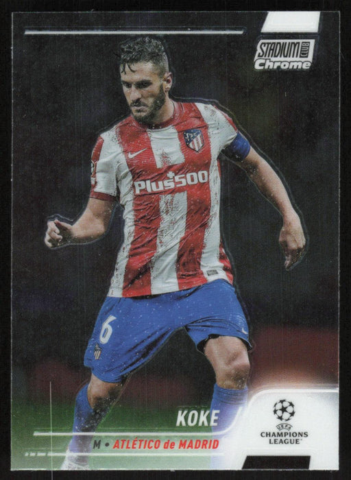 Koke 2021 Topps Stadium Club Chrome UEFA Champions League # 87 Atlético de Madrid Base - Collectible Craze America