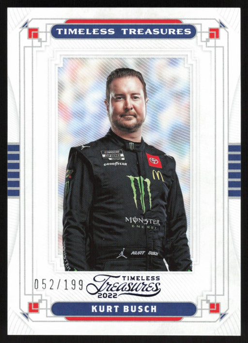 Kurt Busch 2022 Panini Chronicles Racing Timeless Treasures # 9 Blue 52/199 - Collectible Craze America